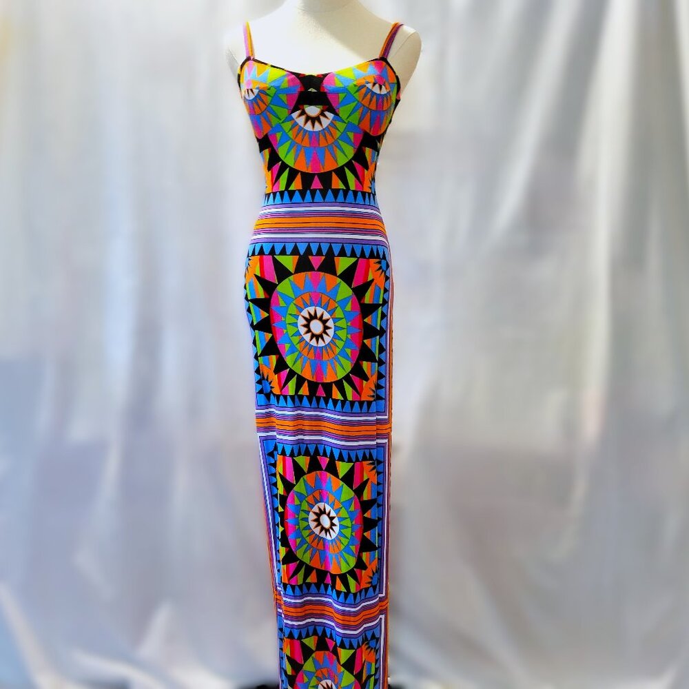 Mara Hoffman Geometric Print Maxi Dress Size S
